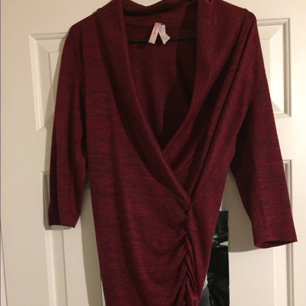 Burgundy sweater